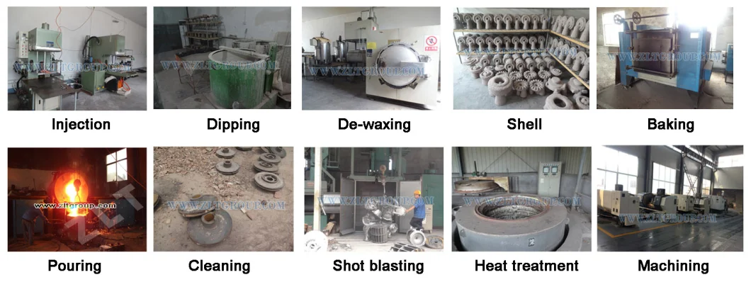 Lost Wax/Investment/Precision Casting Metal Processing Machinery Parts in Stainless/Carbon Steel/Titanium/Cast Iron Material